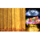 300-LED Twinkle Curtain Lights